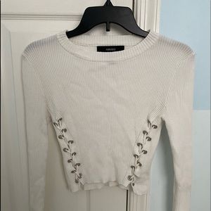 Forever 21 Laced Up Cropped Long sleeve